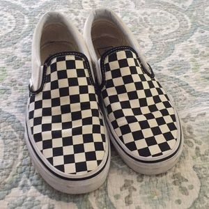 Checkered slip on Vans